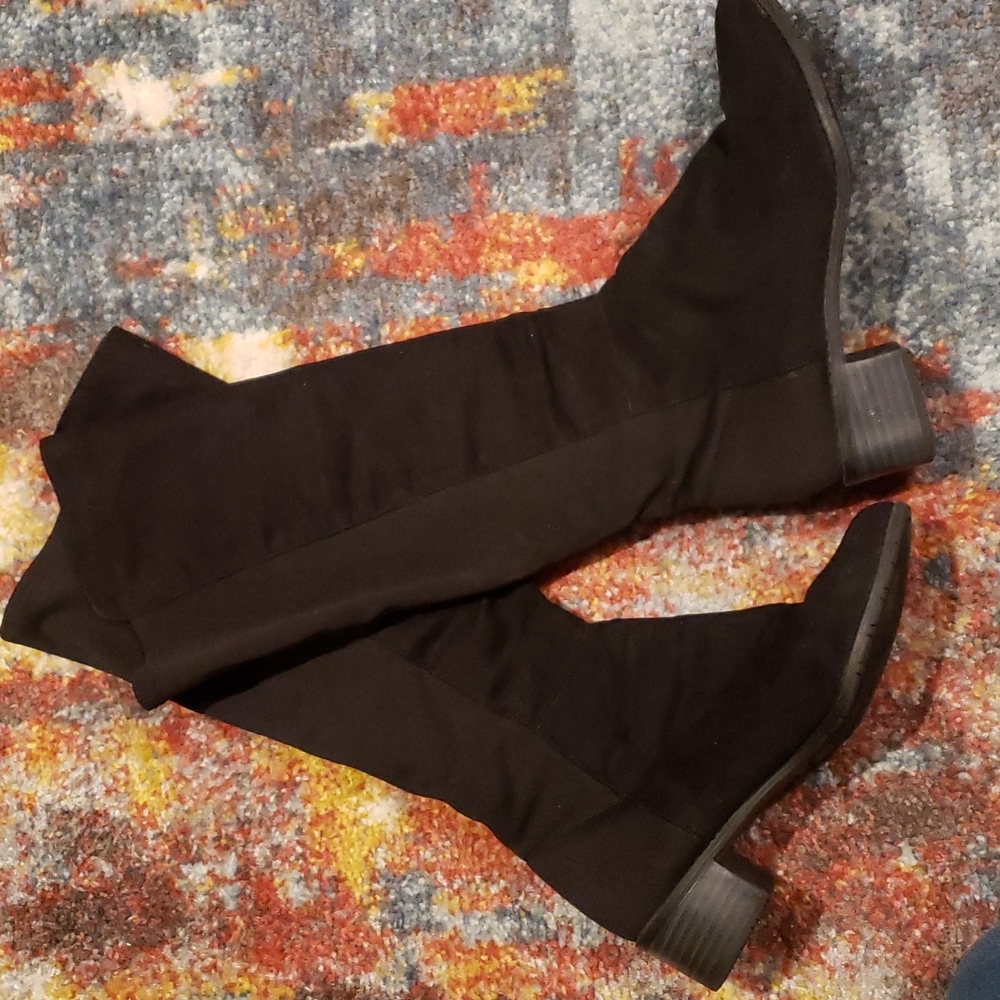 Deflex Comfort Straight Black Boots, 6.5